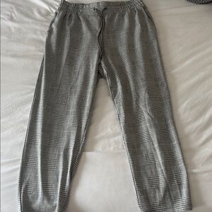 a new day Black and White Checkered Straight Leg Pants